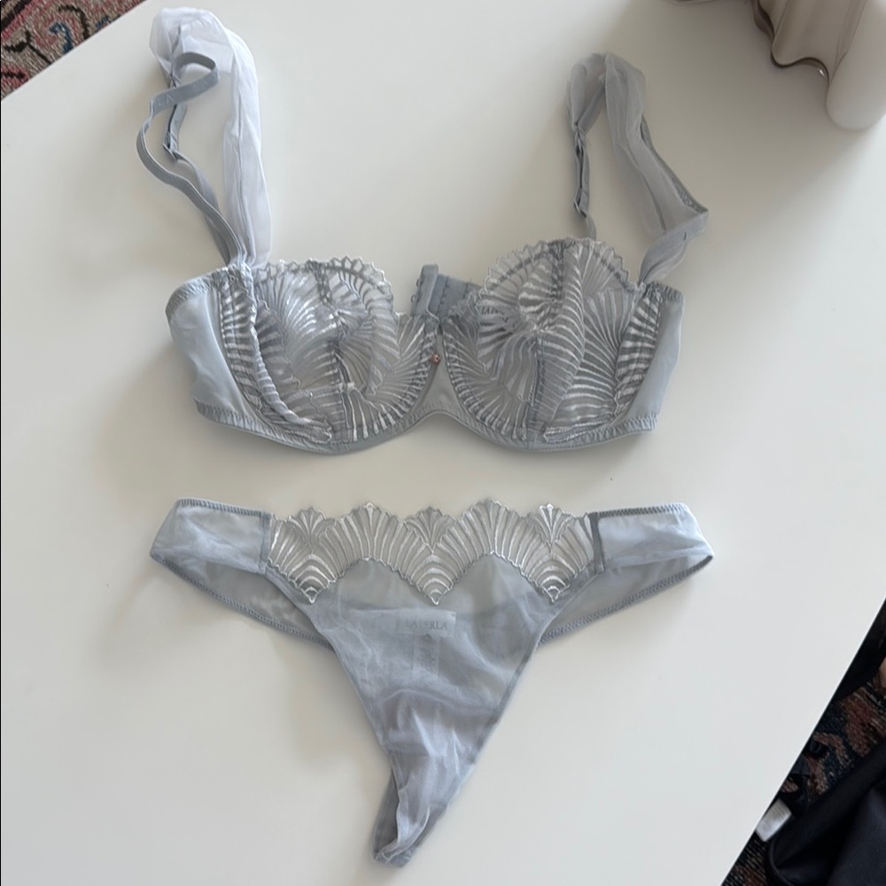 La Perla never worn Chic Gray Lingerie Set